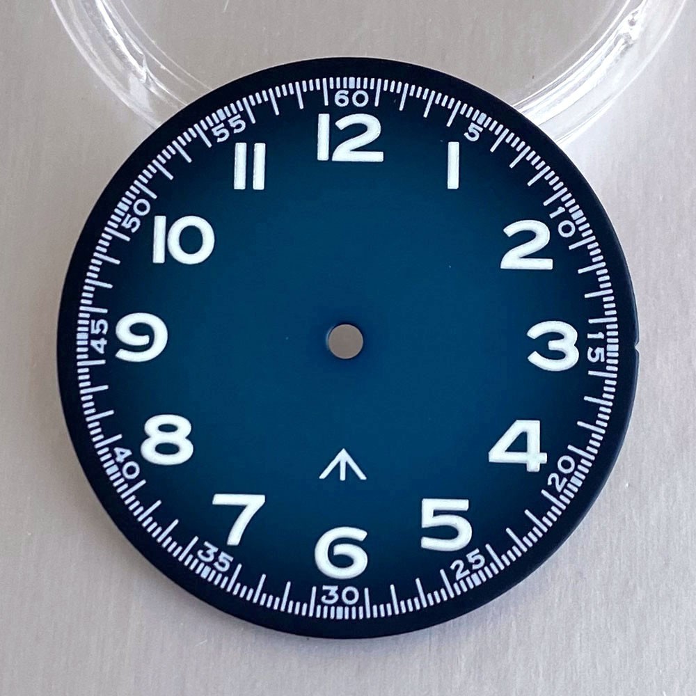 Luminous Green Blue 29mm Watch Dial Face fit NH35 PT5000 VH31 Miyota Dive Watch
