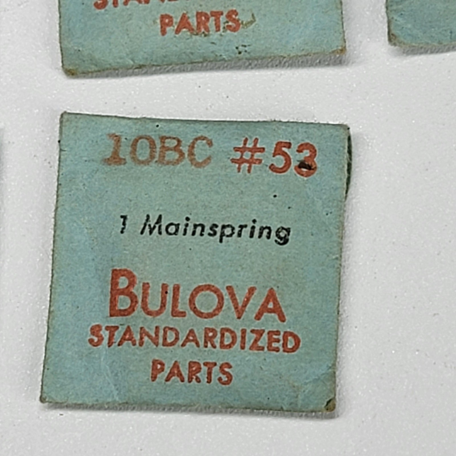 Bulova Watch Parts Sealpack Lot Mainsprings Winding Stem Caliber 5AH 8AH Vintage
