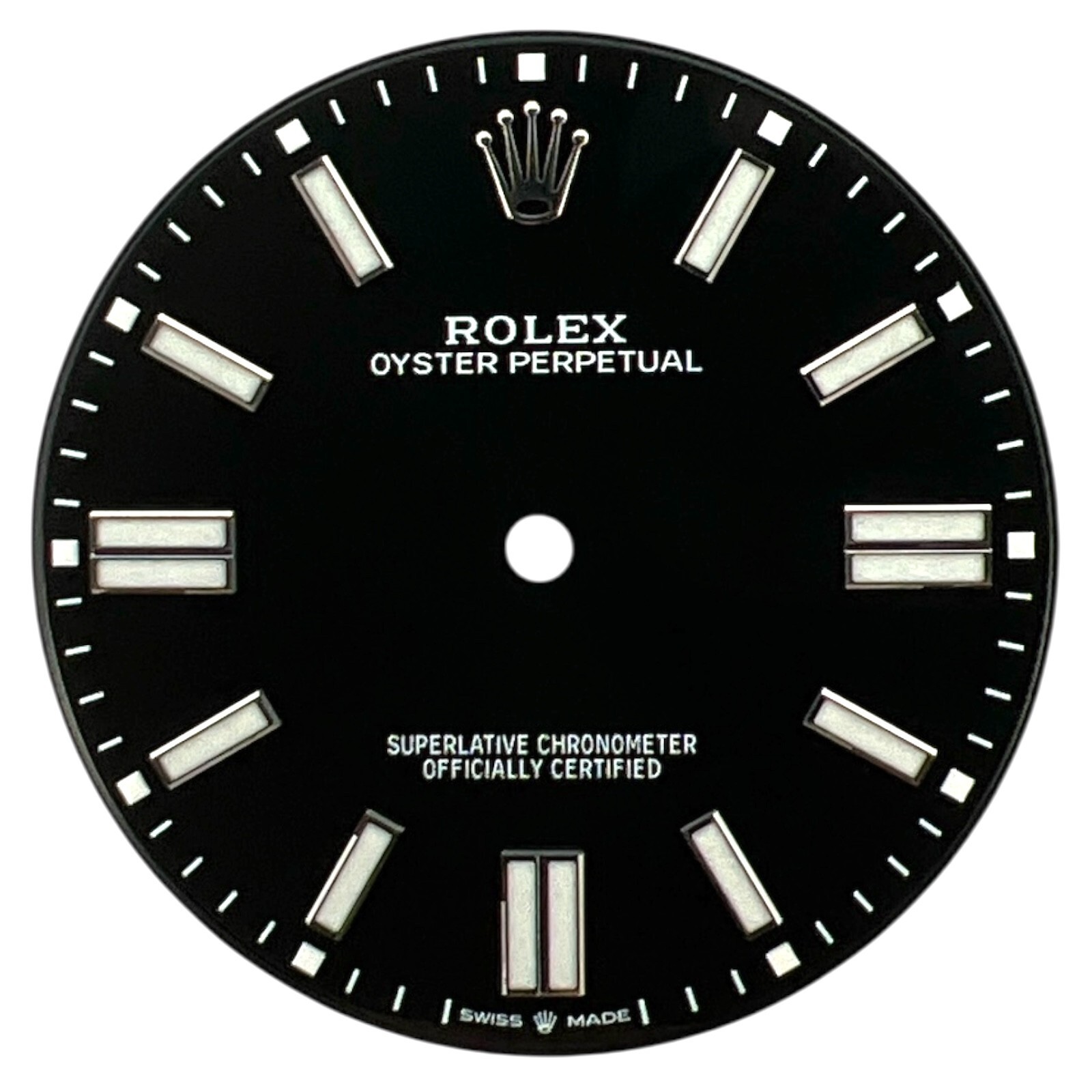 Genuine Rolex Oyster Perpetual 41mm Dial Black & Steel 124300