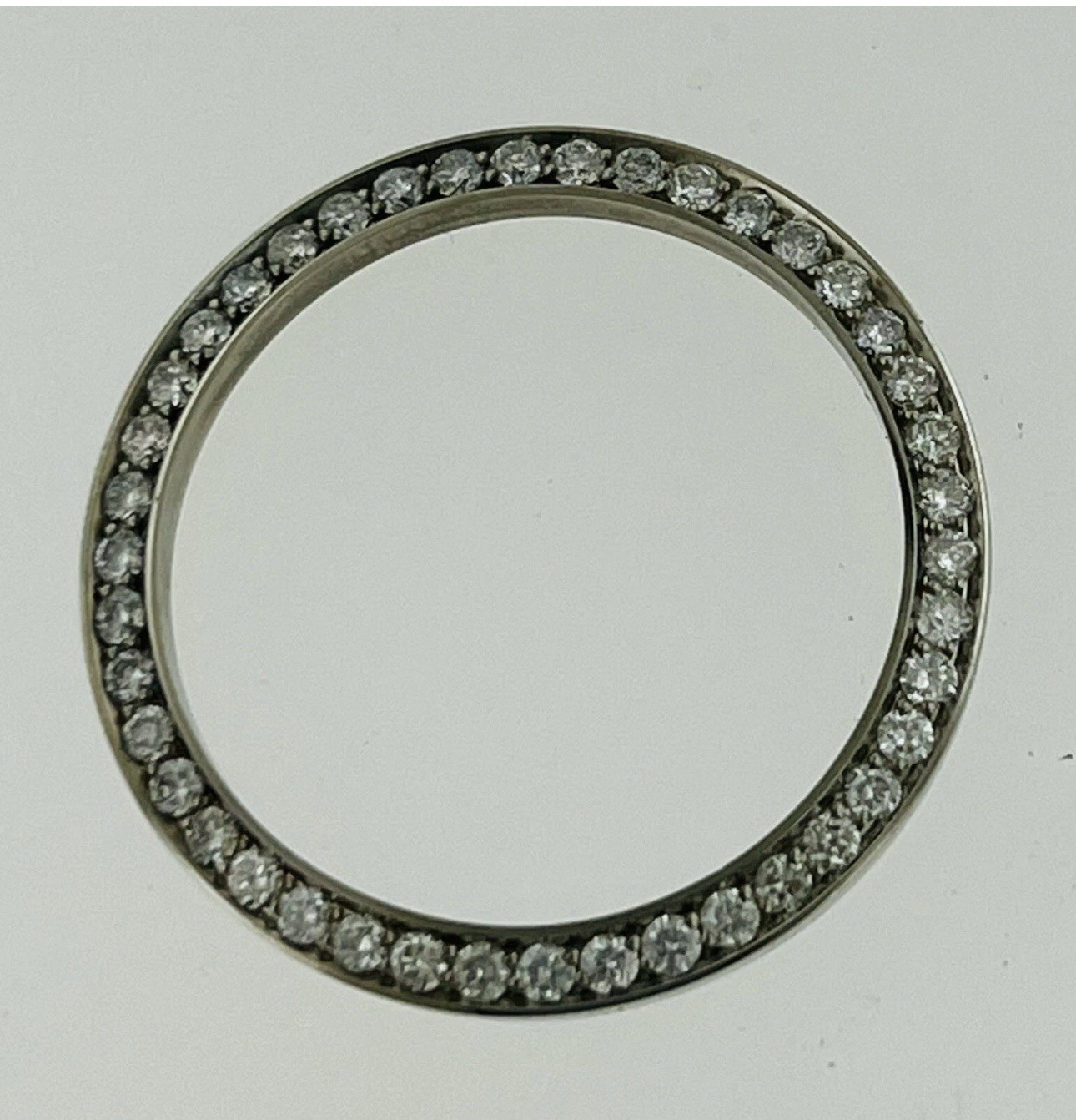 LAB GROWN Diamond 36MM Men’s Stainless Steel Diamond Bezel For Rolex 2.35cts