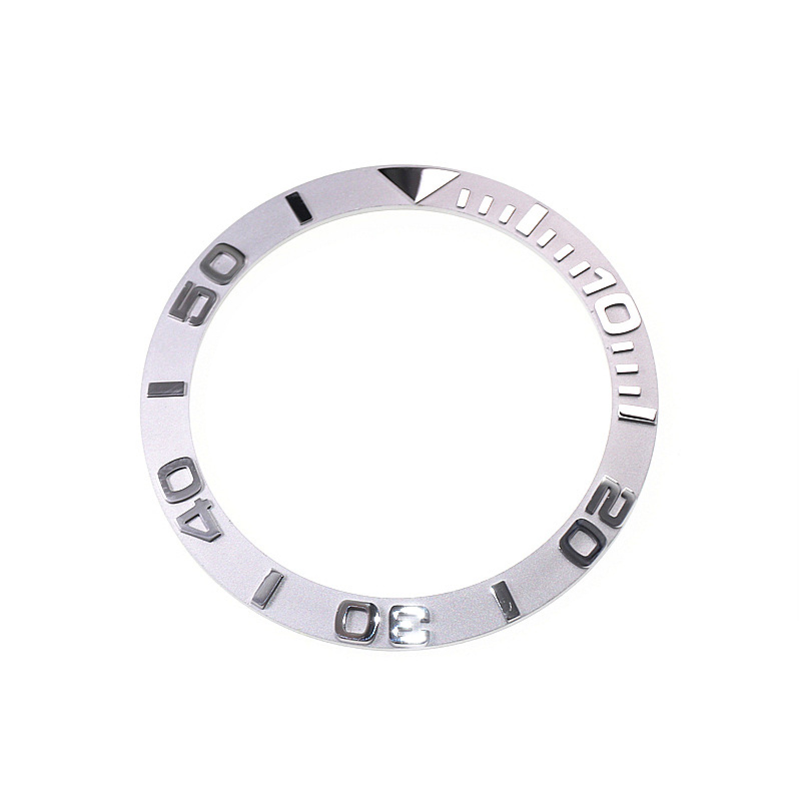 Silver 38mm Ceramic Bezel Inserts For Yacht Master Watch Ring For SKX007 SKX009
