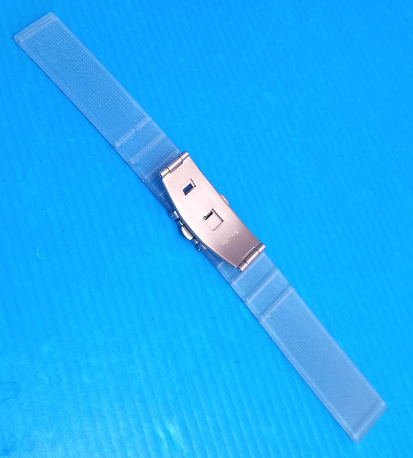 generic high quality clear silicone strap fold over or folded, 16mm