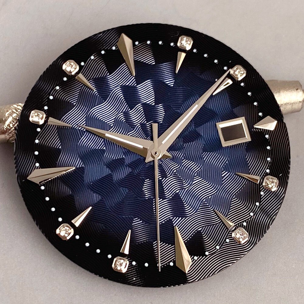 2024 MOD Fashion Diamonds Dials 35mm Sunburst For NH35A NH36A Automatic Movement