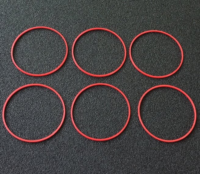 0.85-0.9mm Red Watch Gasket Watch Back Case Waterproof Seal Ring Replacement