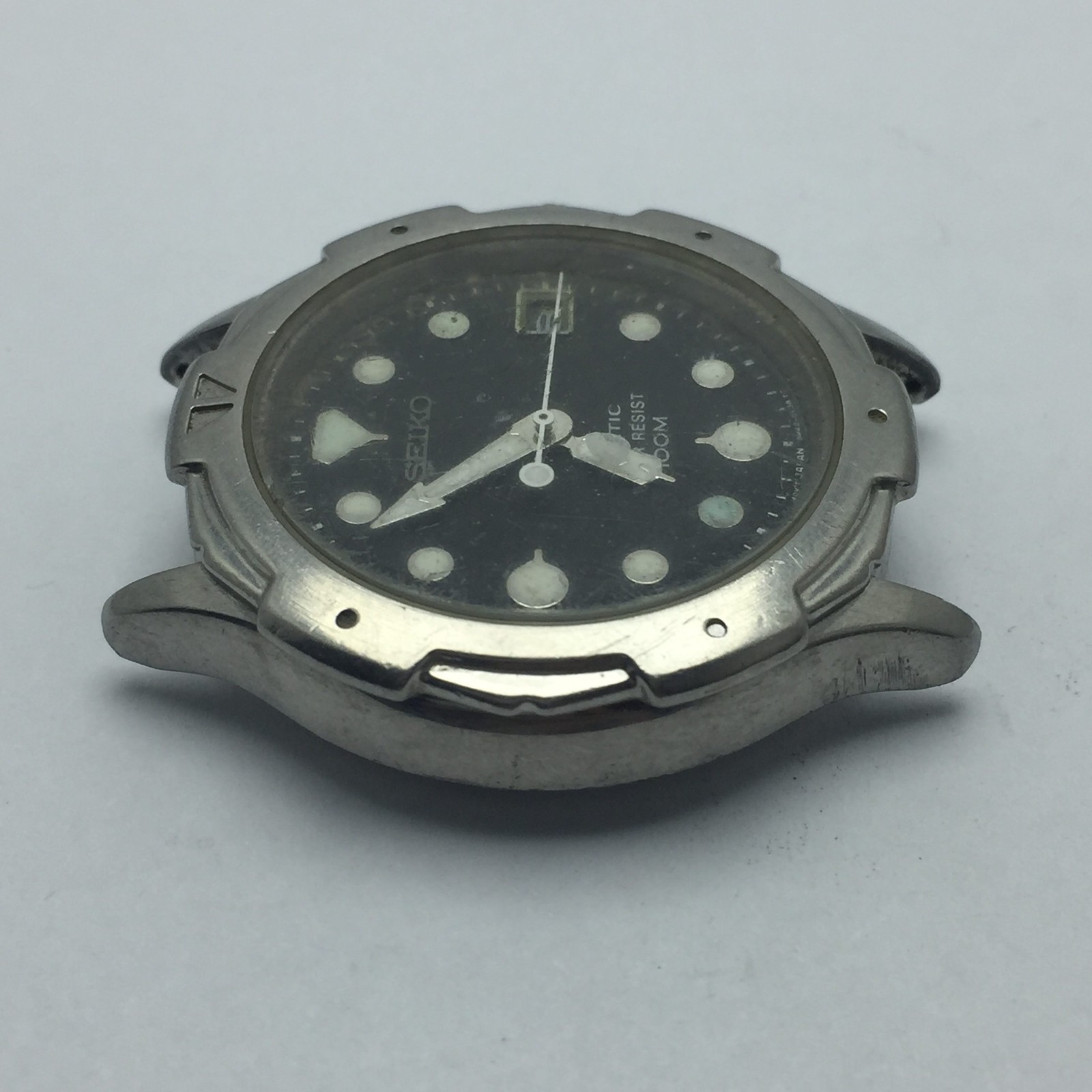 Seiko Kinetic 5M42-0H10 Vintage Men’s Watch For Parts Repair