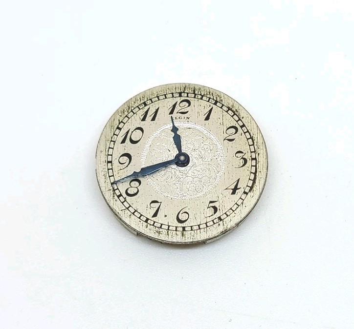 1928 Elgin Model 4 Grade 447 7J 10/0s Mechanical Watch Movement For Repair