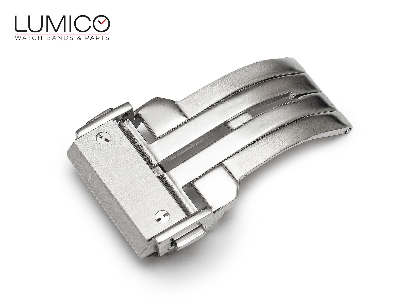 18 20 22 24mm For HUBLOT Watch Rubber Strap Band Clasp Buckle Silver Big Bang