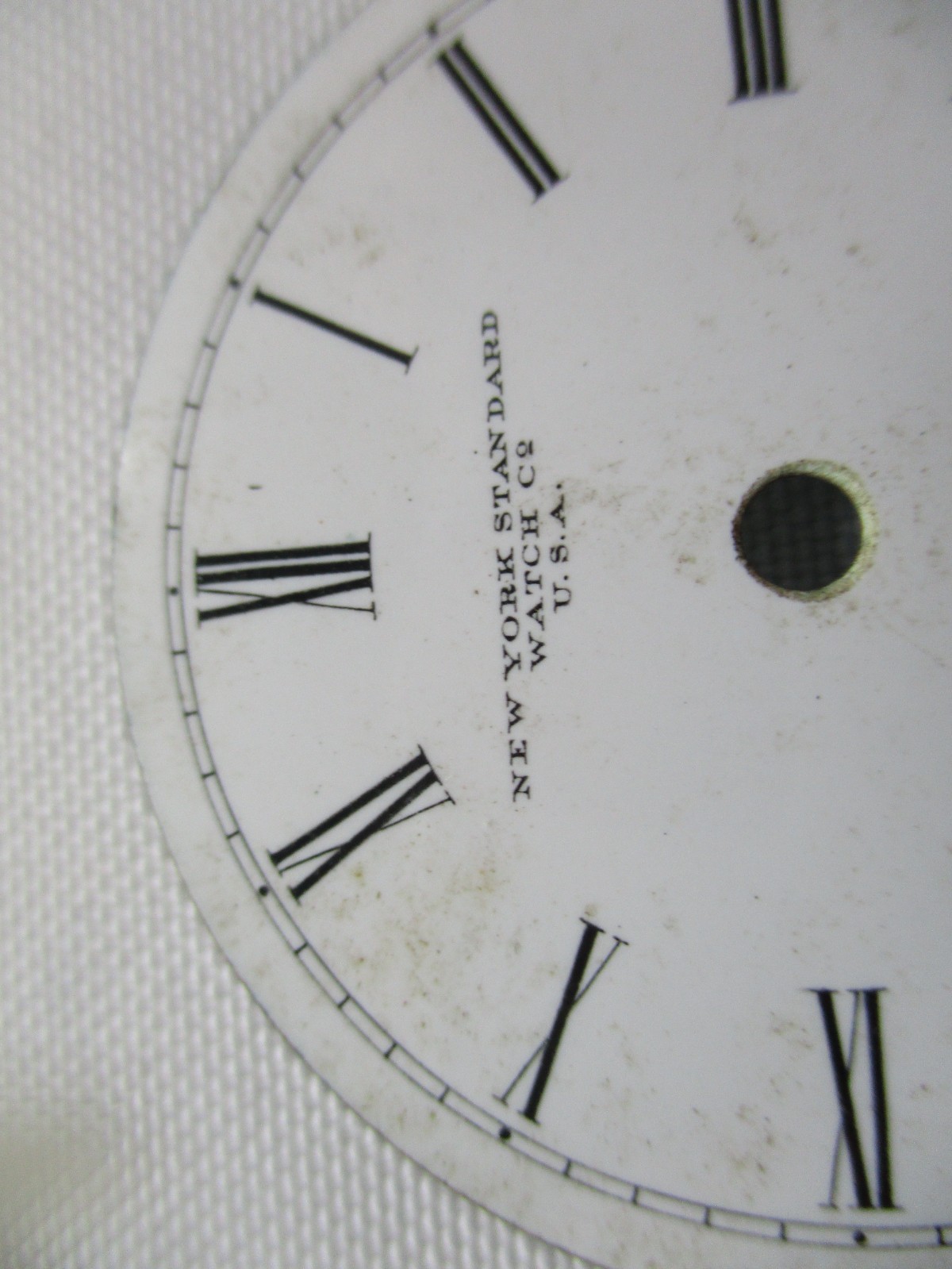 Vintage New York Standard Watch Co. U. S. A. Pocket Watch Dial 45 mm