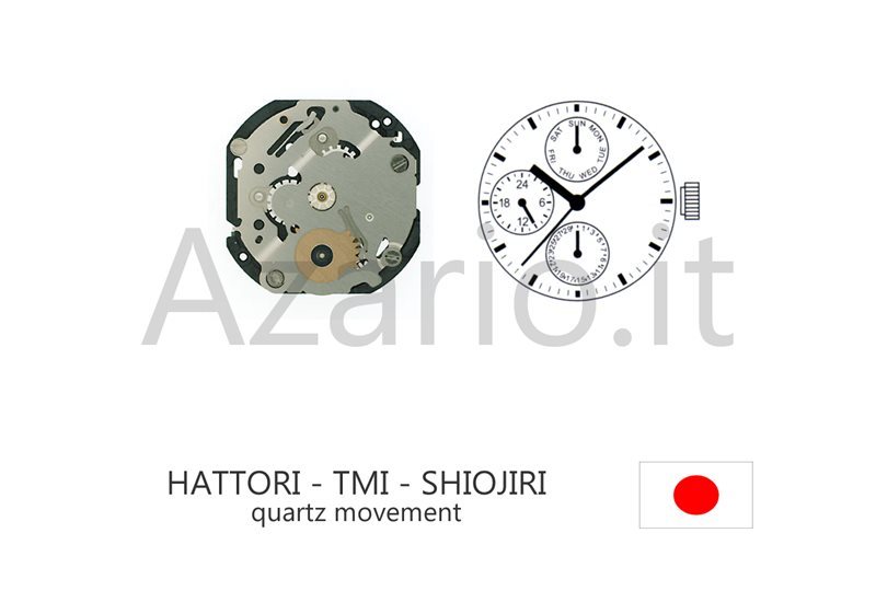 HATTORI VX3N quartz movement quartz Shiojiri TMI watch Japan Made