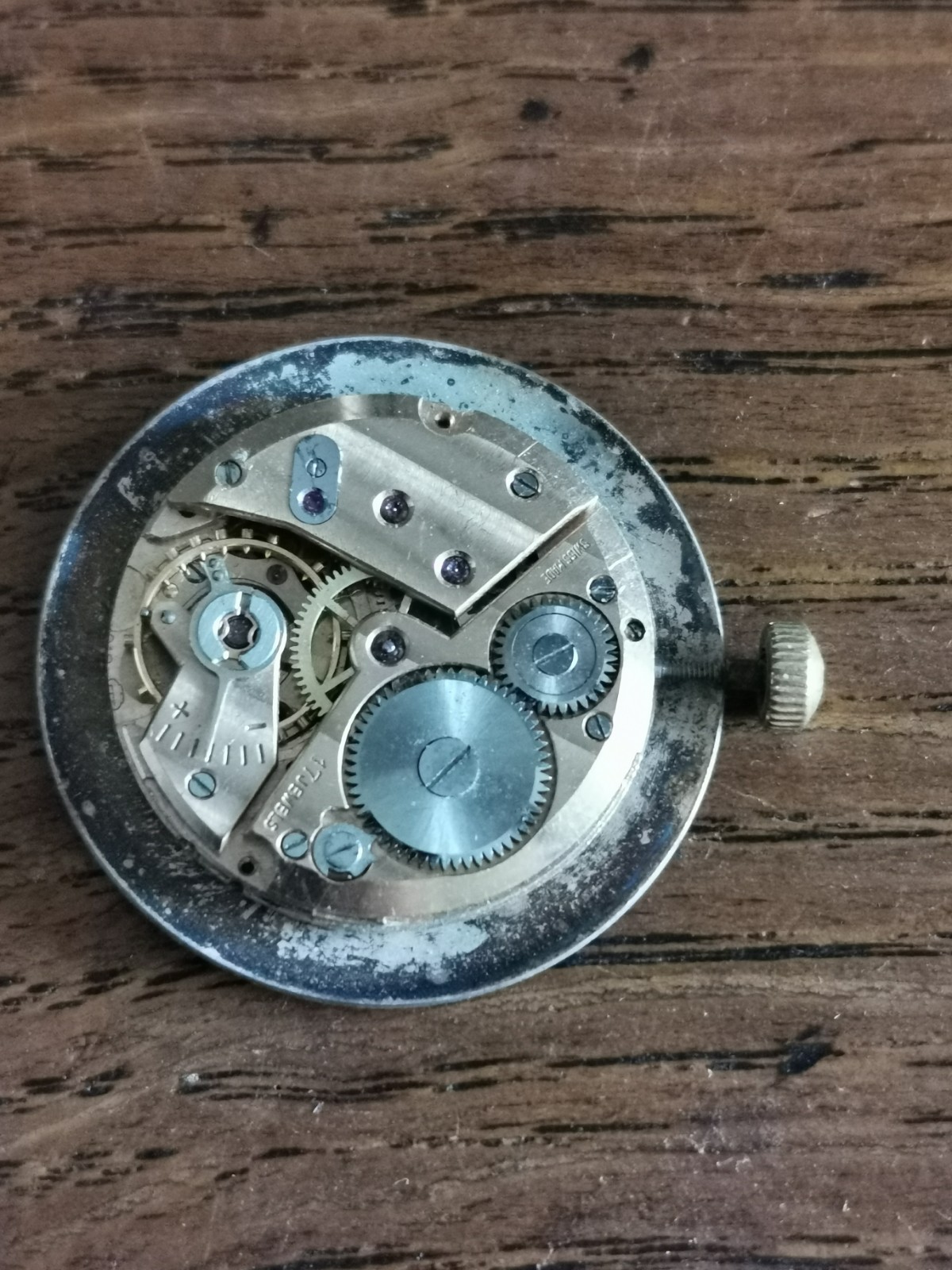 Garrard 17 Jewels Watch Movement / Dial for Restoration / Parts #N522