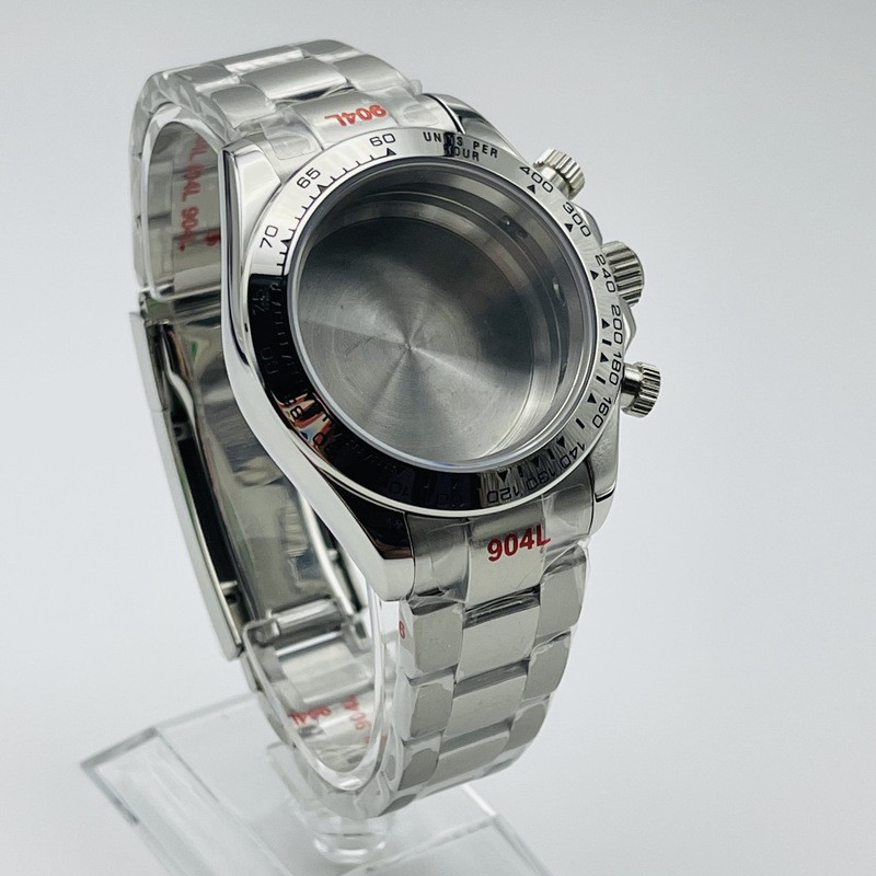 for DAYTONA VK64 38mm VK63 Watch Case MOD Quartz Movement Chronograph Stop Watch