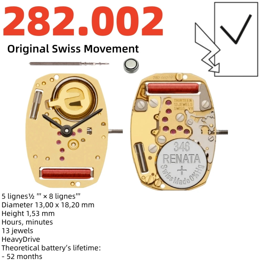 Genuine Swiss ETA 256.031 Quartz Watch Movement 3-Hand Date Repair Part