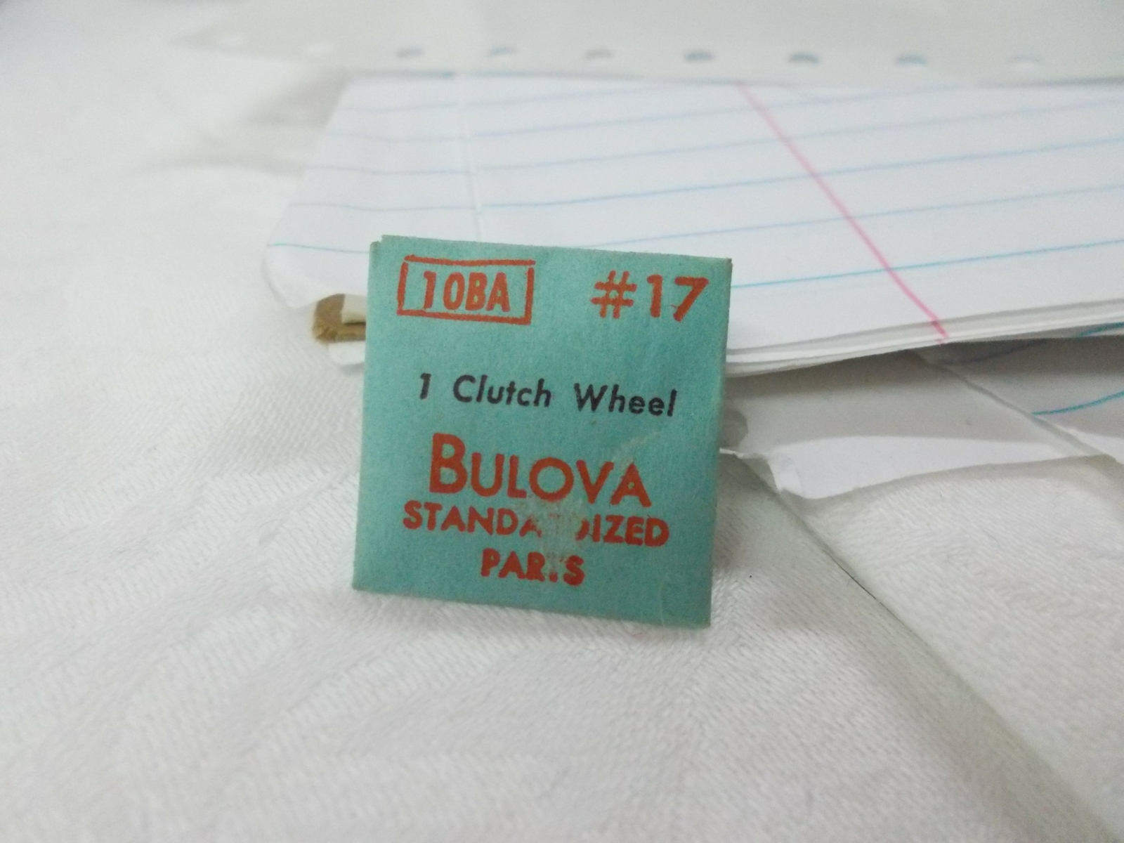 BULOVA watch part CLUTCH WHEEL #17 10BA NOS