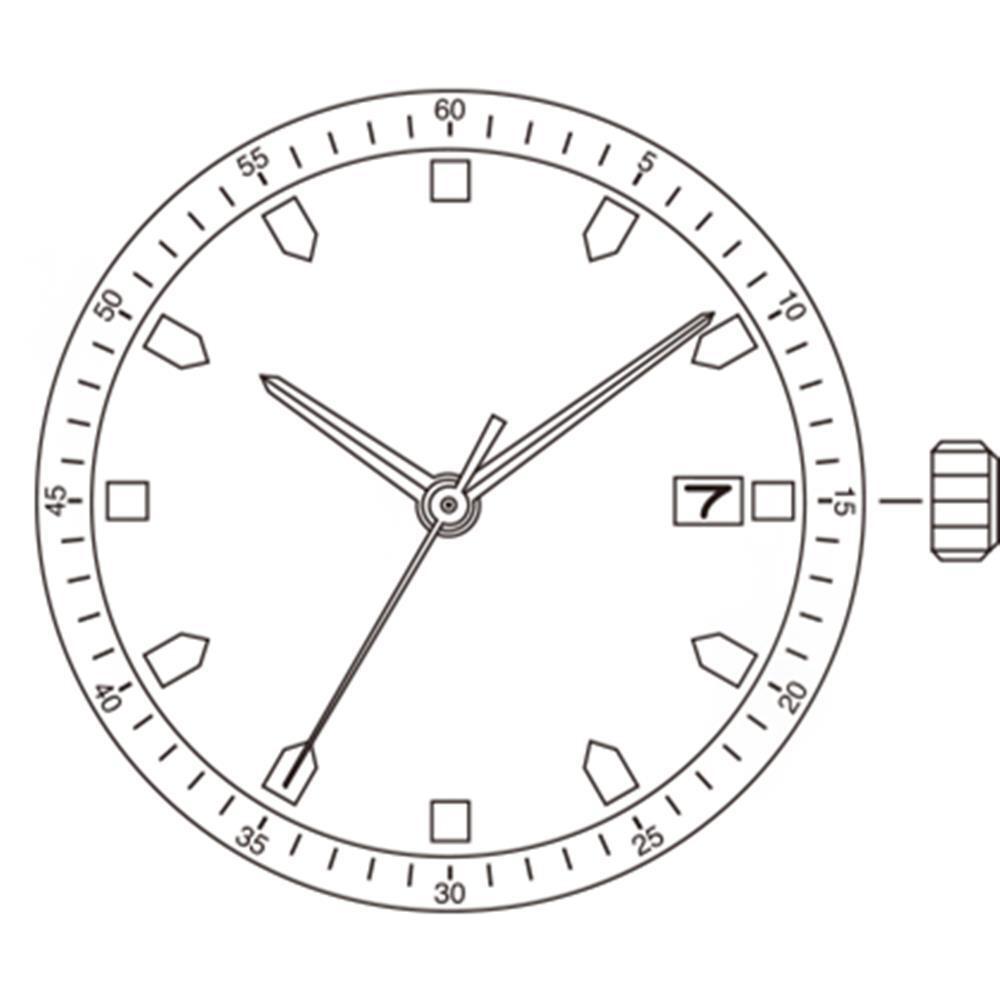Miyota / Citizen 9015 Japan Automatic Mechanical Movement Date At 3/6