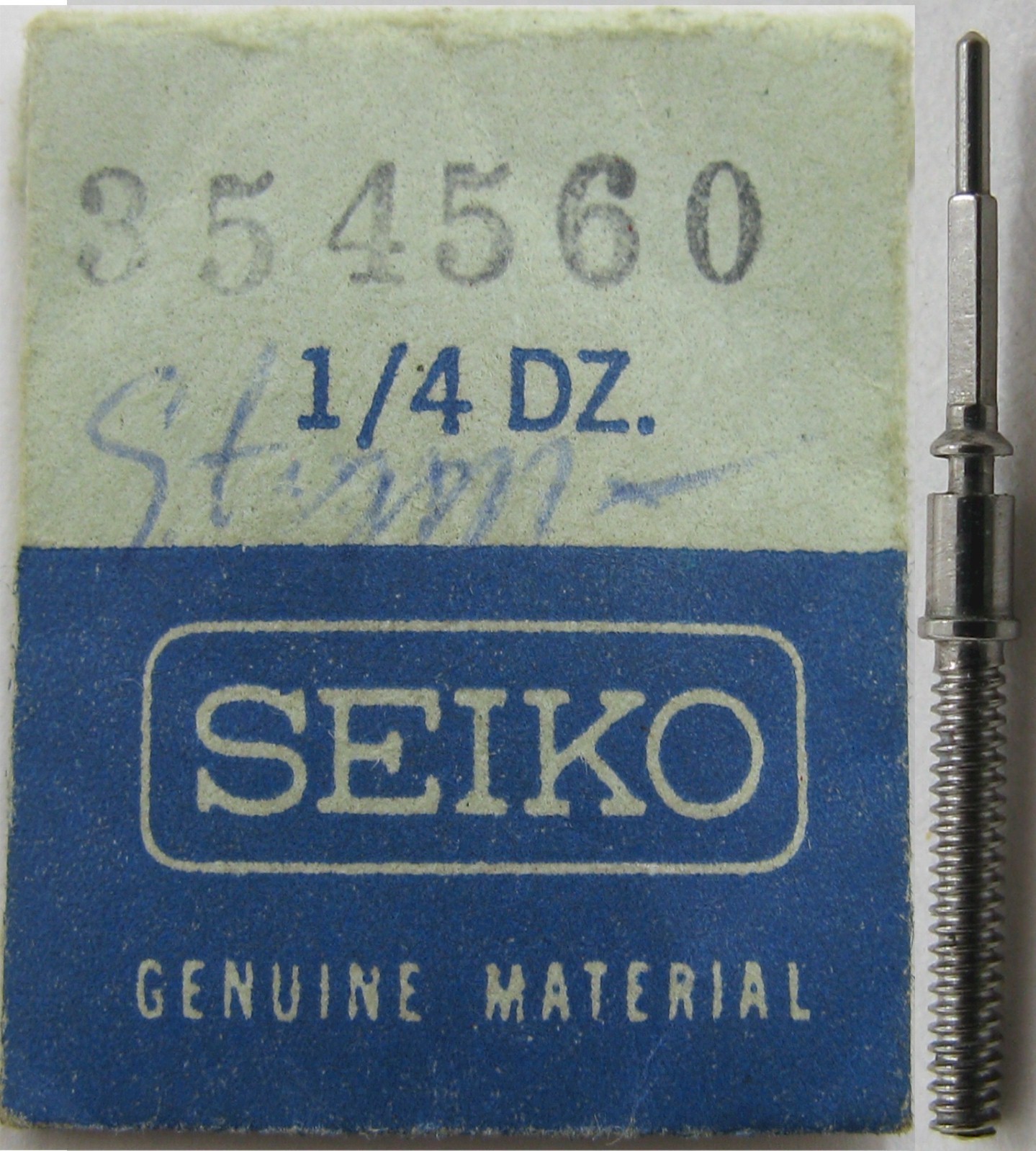 Seiko 354560 / 354 560 … Watch part winding / setting stem … tap 9.5