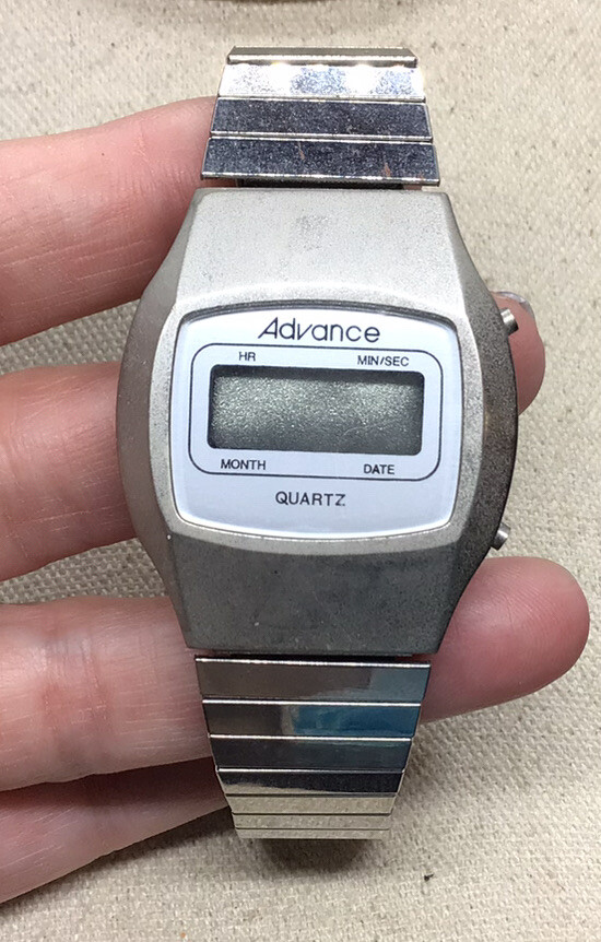 Vintage Mens Advance Digital Wrist Watch “As Is” Parts/Repairs W355