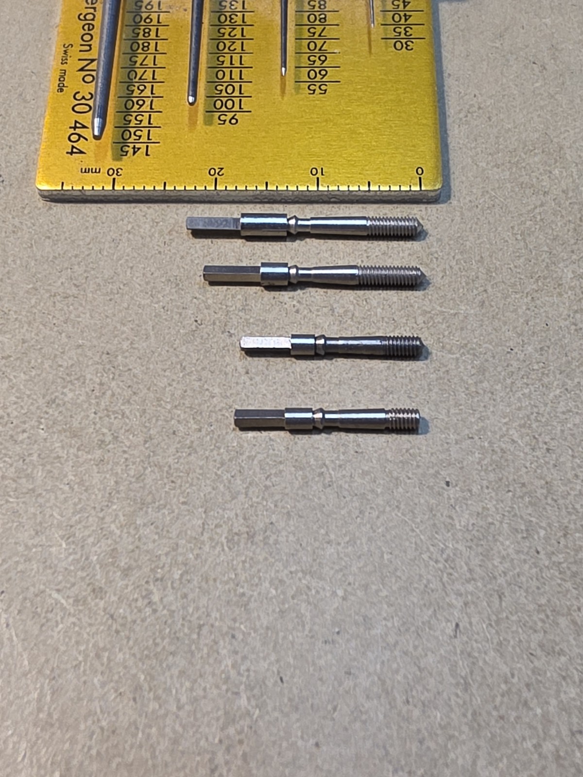 Lot Of 4 Mixed NOS American Pocket Watch 16s Stems Parts Spares