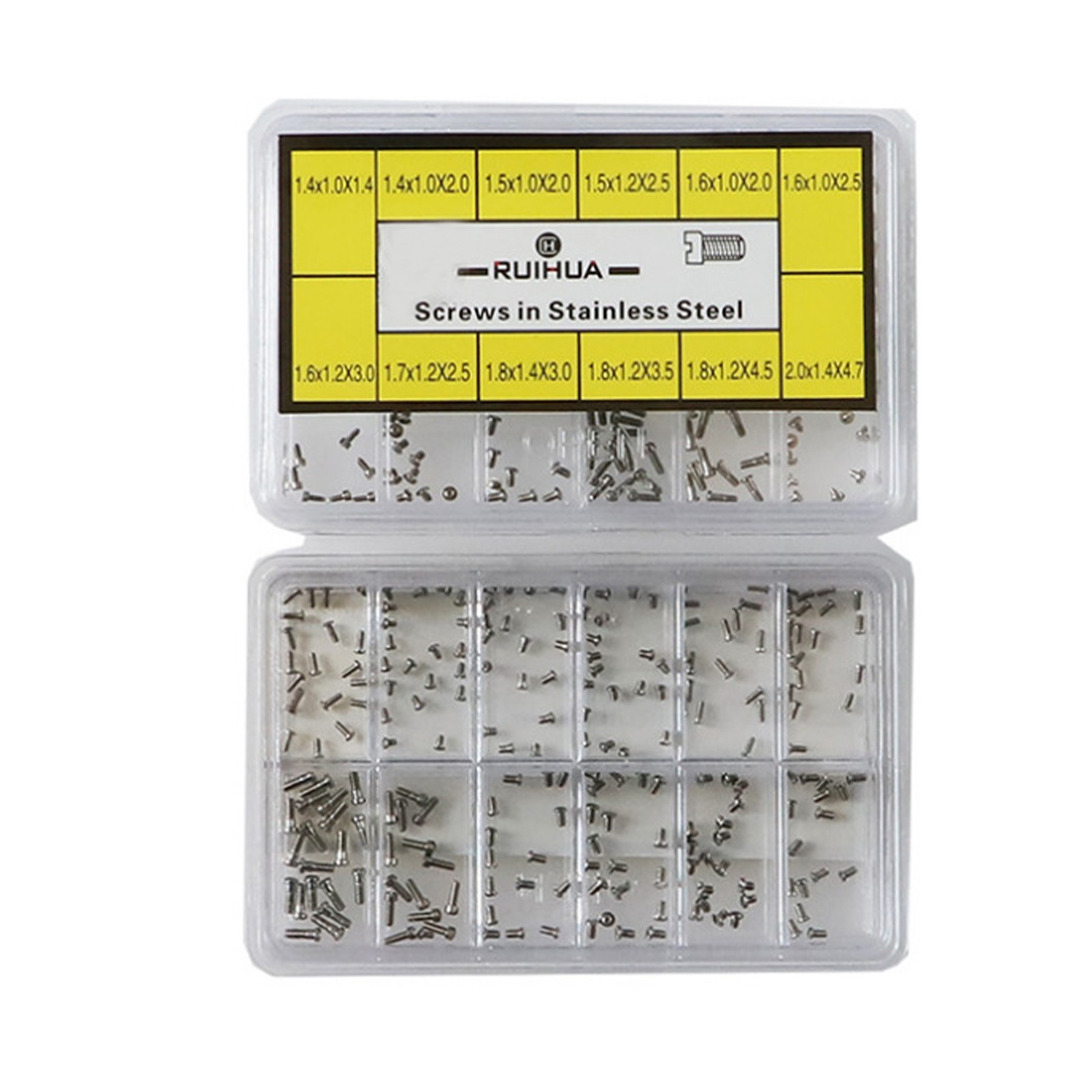 No. 4023-A One Head 12 Different Sizes Stainless Steel Watch Back Case Screw A