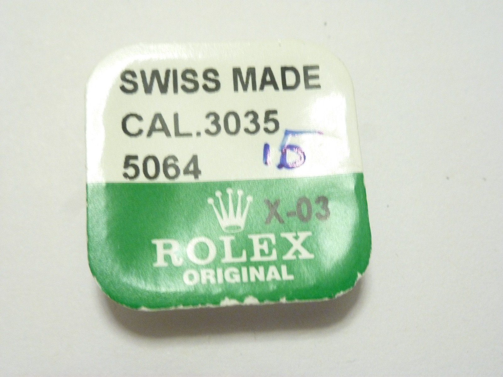 Genuine Rolex 3035 5064 Oscillating Weight / Rotor Axle In Package Original