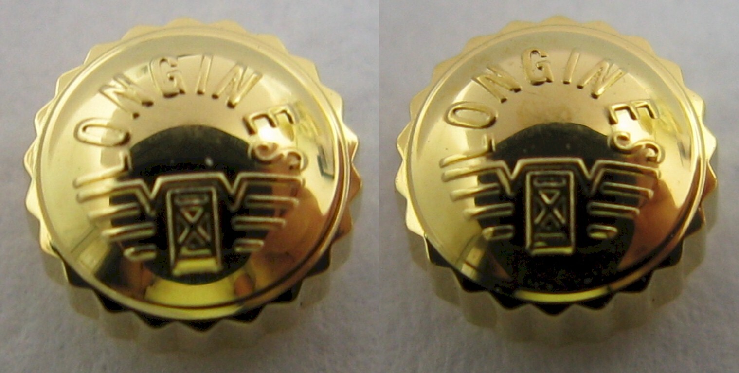 Longines crown in gold plated diameter 4.4 mm * Tap 10 *
