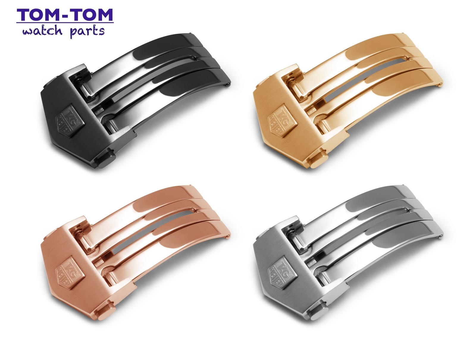 Fits TAG HEUER 18 20mm Clasp Buckle for Leather Rubber Strap Band Carrera Monaco