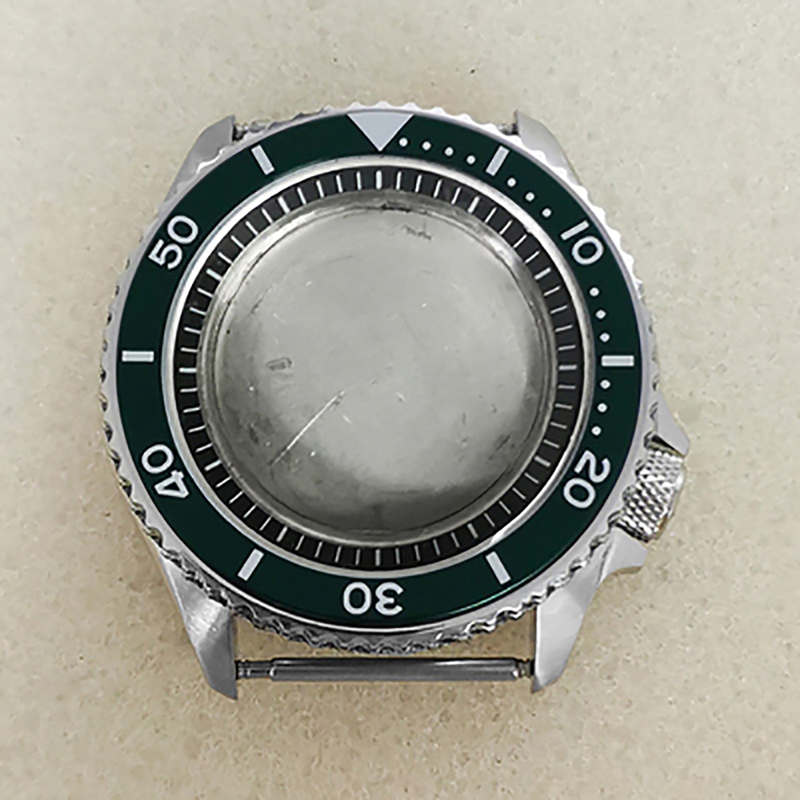 For NH35/NH36/4R Movement 42MM Stainless Steel Mineral Mirror Watch Case SKX007