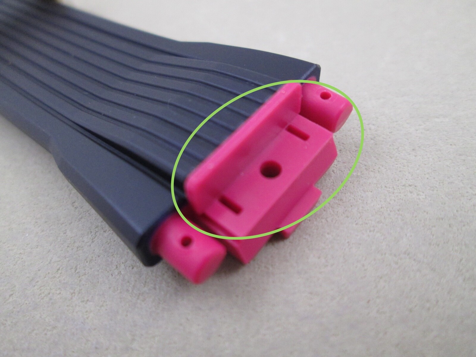 Genuine Casio G-Shock MTG-B2000PH fuschia plastic watch band end piece X 1