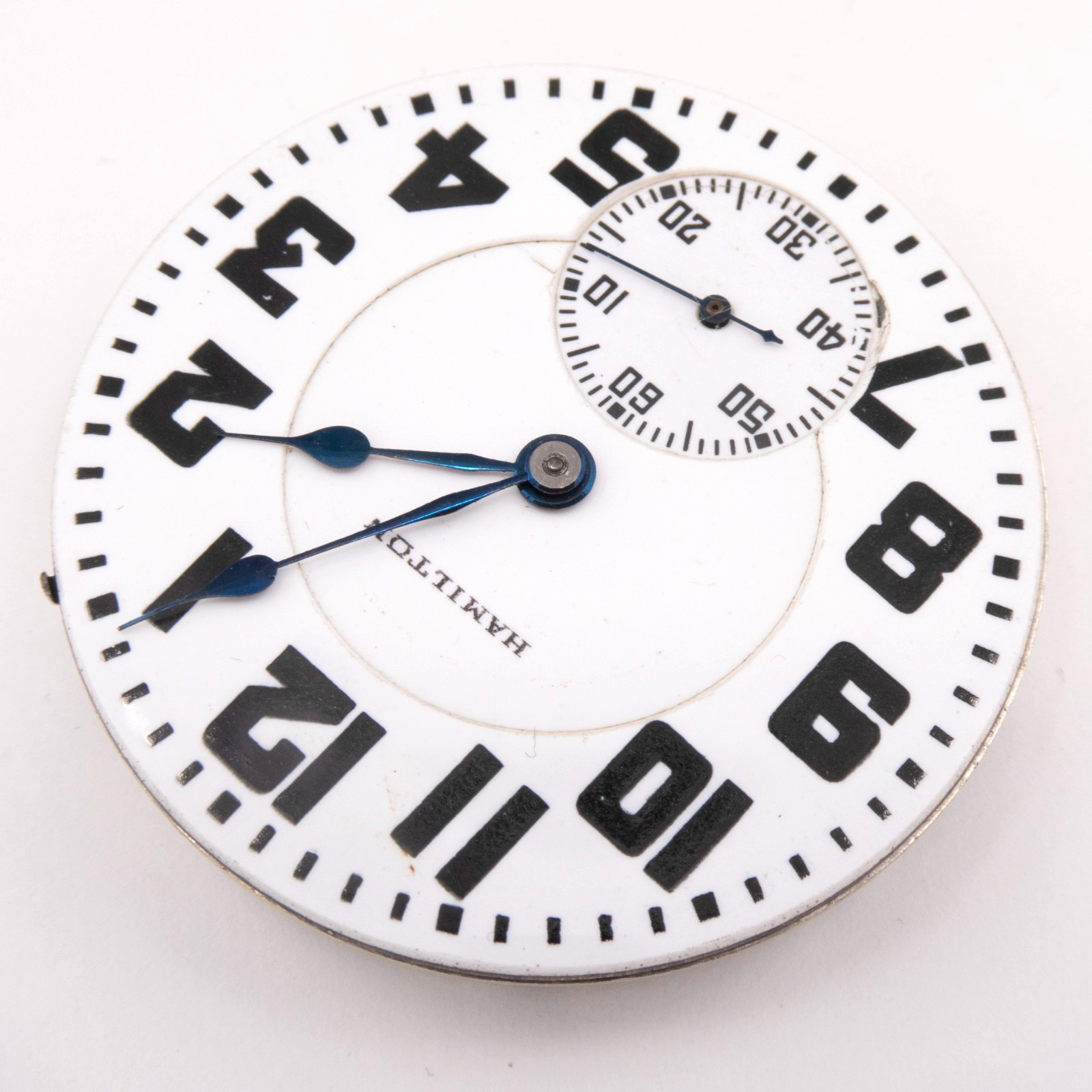 Hamilton Railroad Grade 992 16-Size Antique Pocket Watch Movement, Keeps Time
