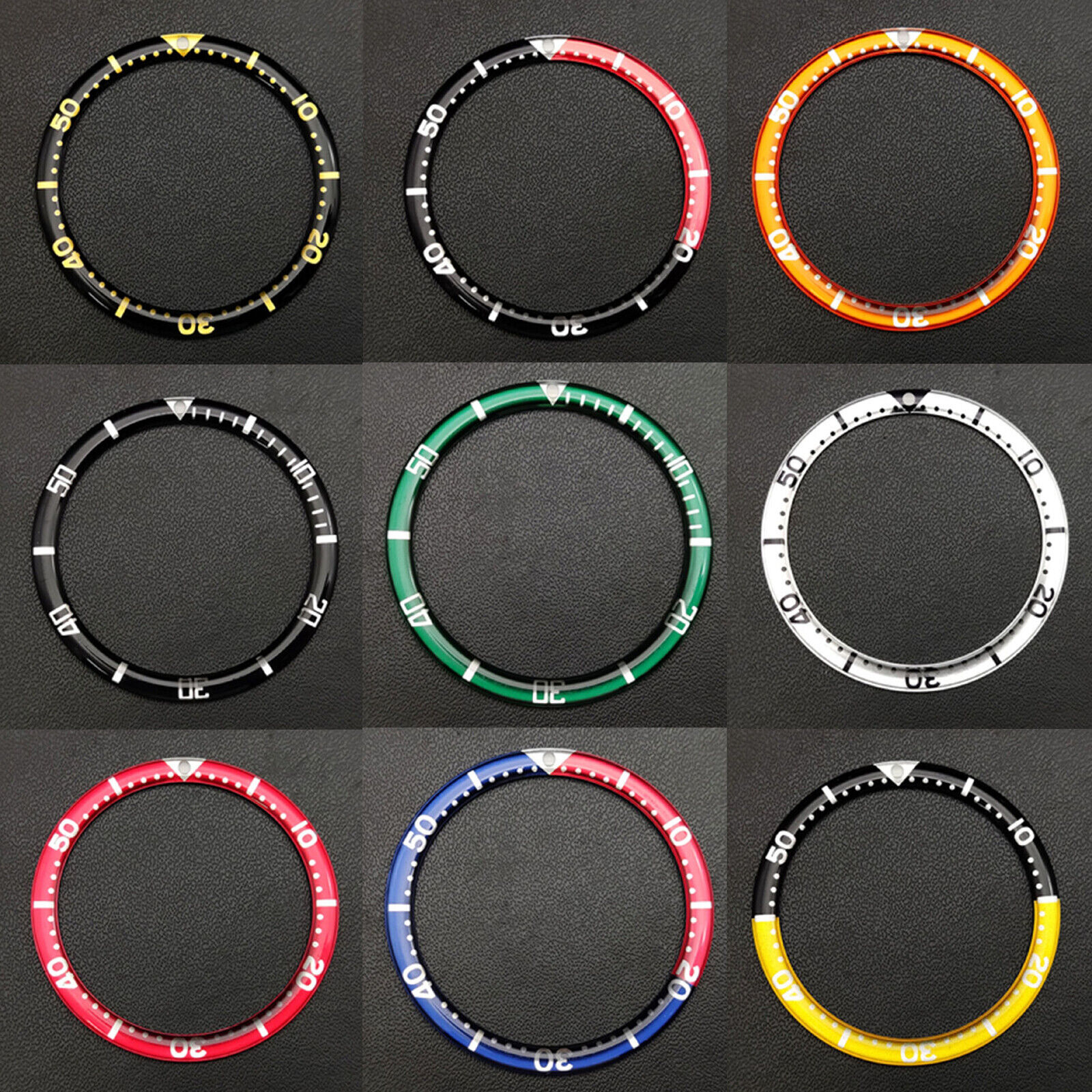 39MM Watch Bezel Watch Case Outer Ring Insert Watch Replacememt Accessories @#@