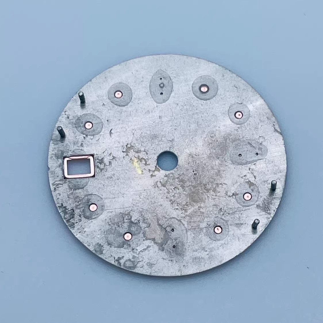 28.5mm Watch Dial Luminous For Seiko NH34 GMT Movement Bark Dattern Dial Parts