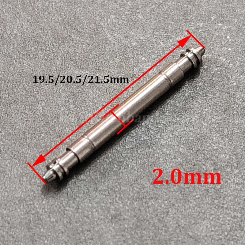5pcs 316L Stainless Steel Spring Bars 1.5/1.8/2.0mm Watch Pin Shaft Durable Tool