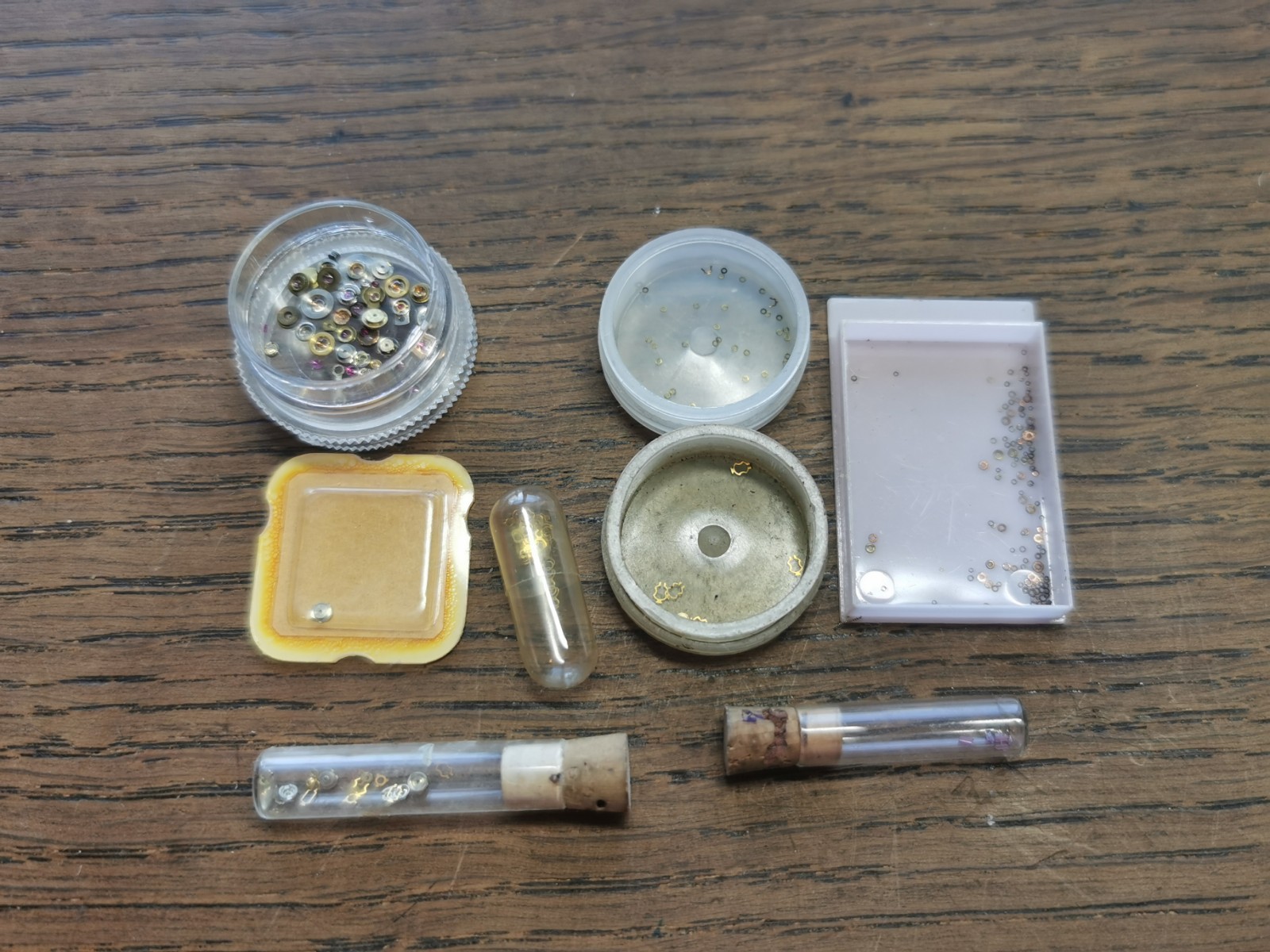 Watch Parts, Cap Jewels, Shock Springs, Chatons, Mostly NOS, Watchmaker #R656