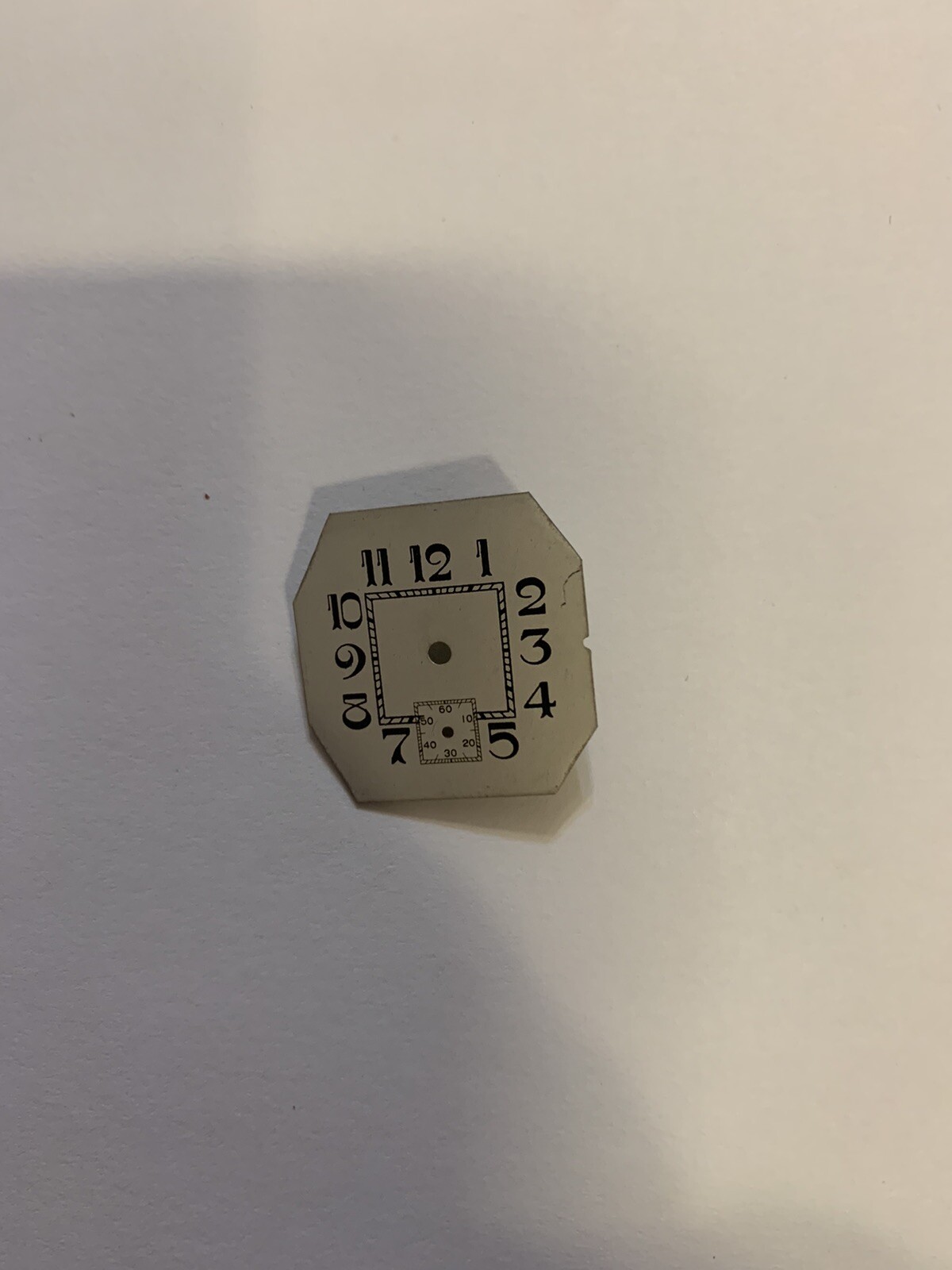 watch dial 8/0 Size Full # With second Hand Dial At 6 23.85X23.87 Mm D1)