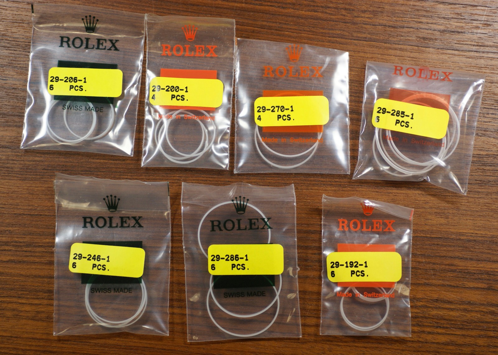 Rolex Genuine Lot of 23 Crystal Gaskets NOS OEM Original Parts
