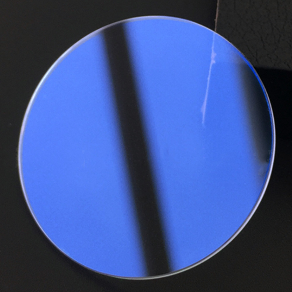 1.2/2.0/2.5/3.0mm Thick Blue AR Coated Flat Plane Sapphire Watch Glass 15-40mm