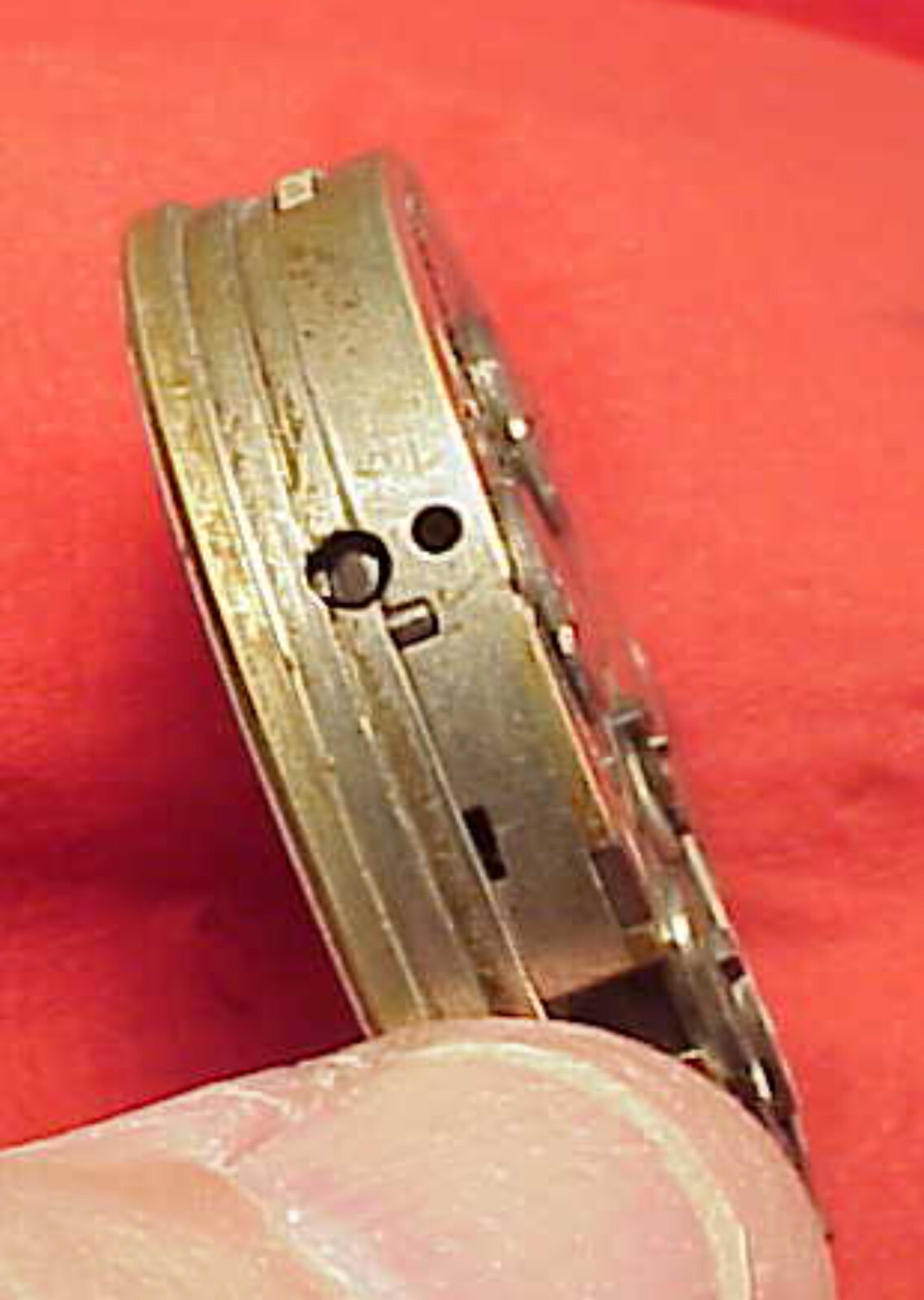 Vintage 43MM 16s OPEN FACE AGASSIZ STEM SET 16J POCKET WATCH MOVEMENT STAFF BRK