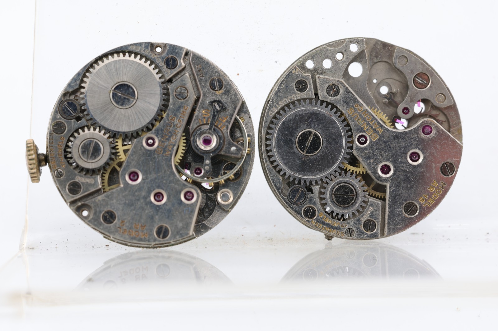 FHF 175 BENRUS MODEL AR15, AR2, WRIST WATCH MOVEMENT PARTS (KW)