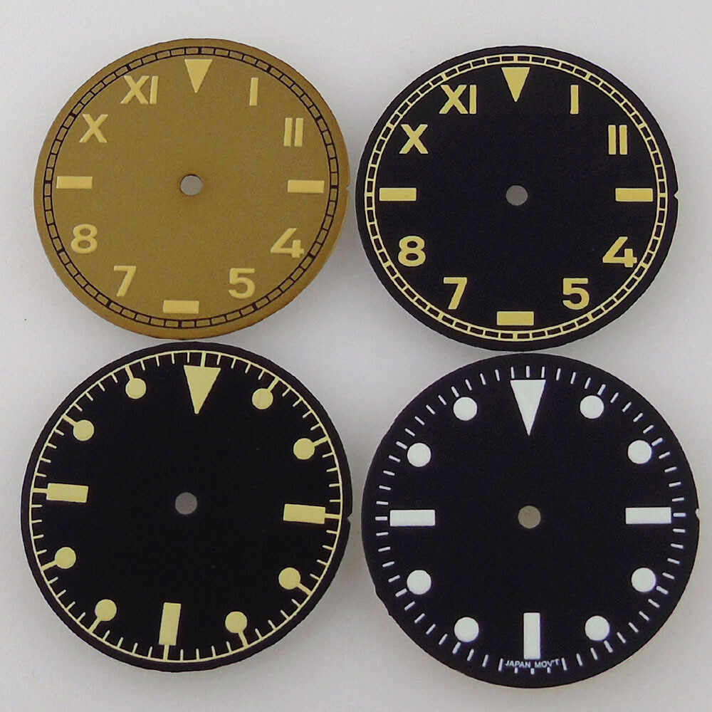 29mm black coffee Watch Dial for eta 2824 2836 miyota 8215 NH35 NH36 Movement