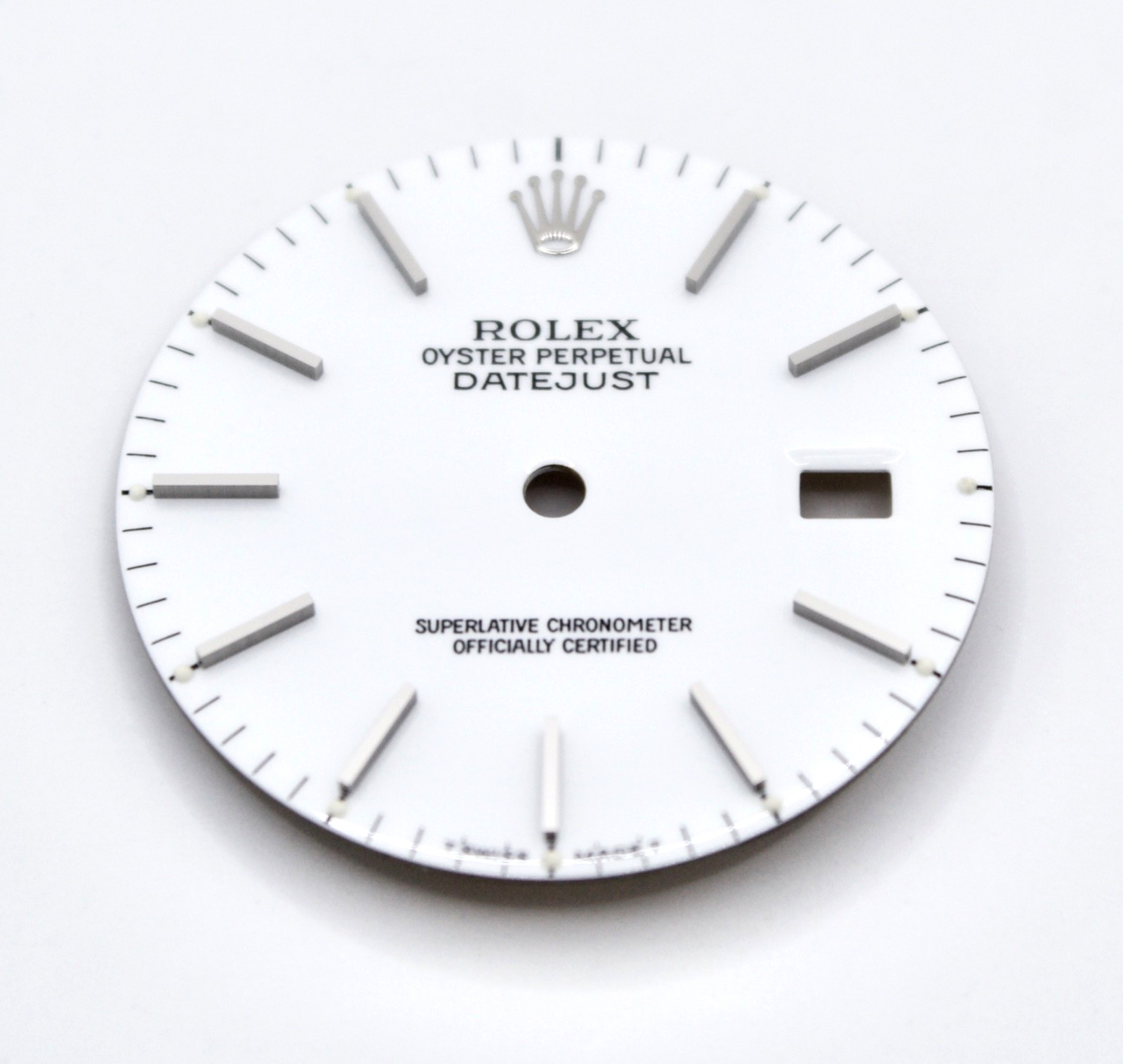 ORIGINAL Rolex Dial 36mm Datejust White Stainless Steel w Date 16013/16233
