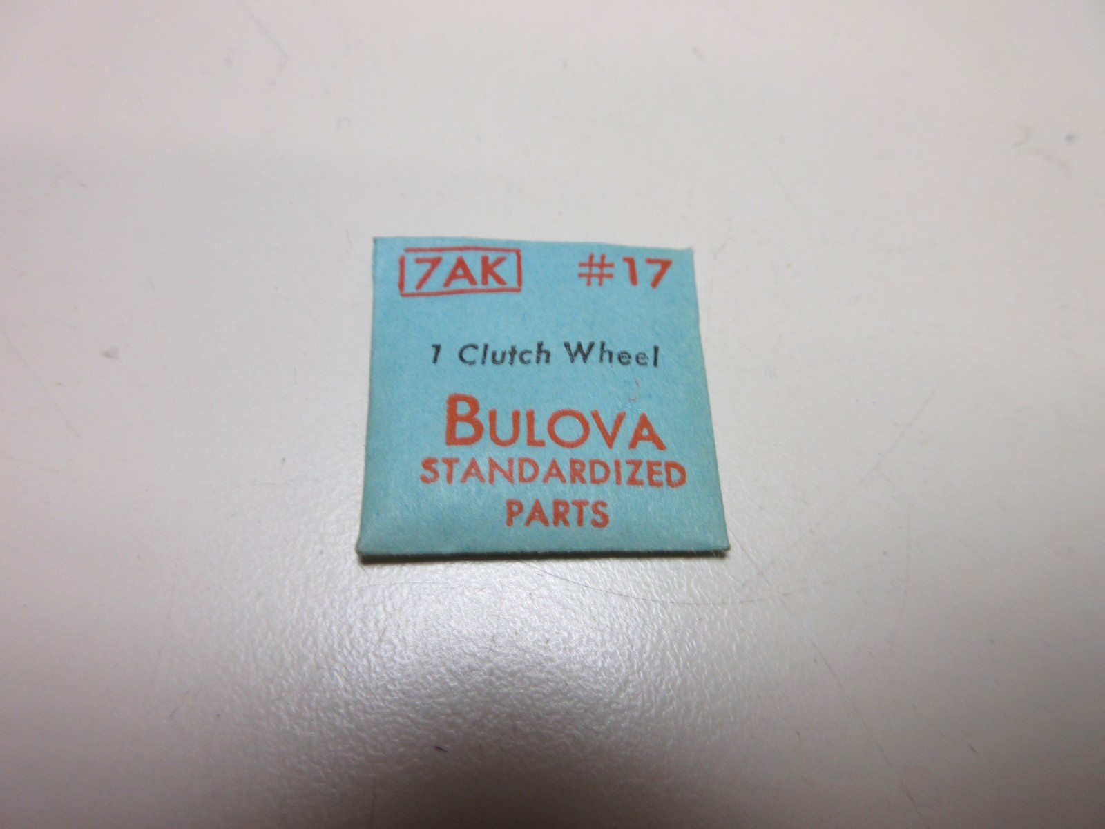 BULOVA CLUTCH WHEEL 7AK #17 WATCHMAKER REPLACEMENT PART #321