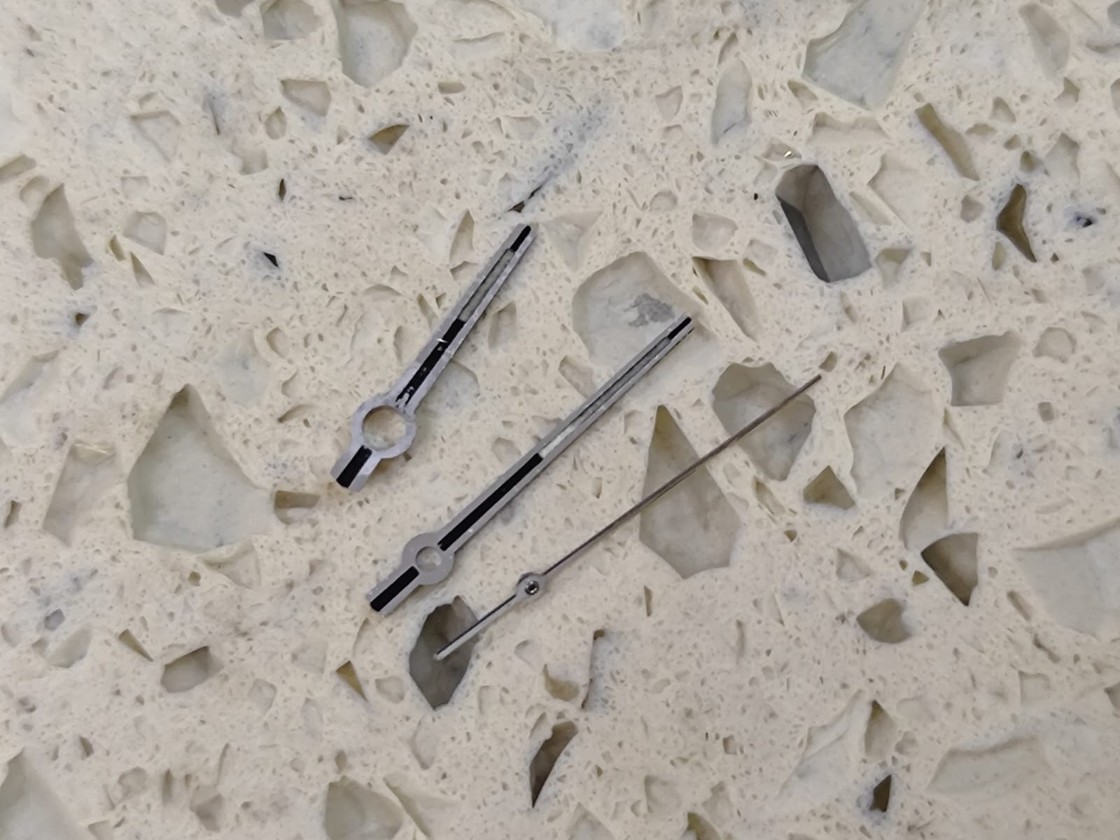 SEIKO DX 6106 Part Set Hands Silver USED