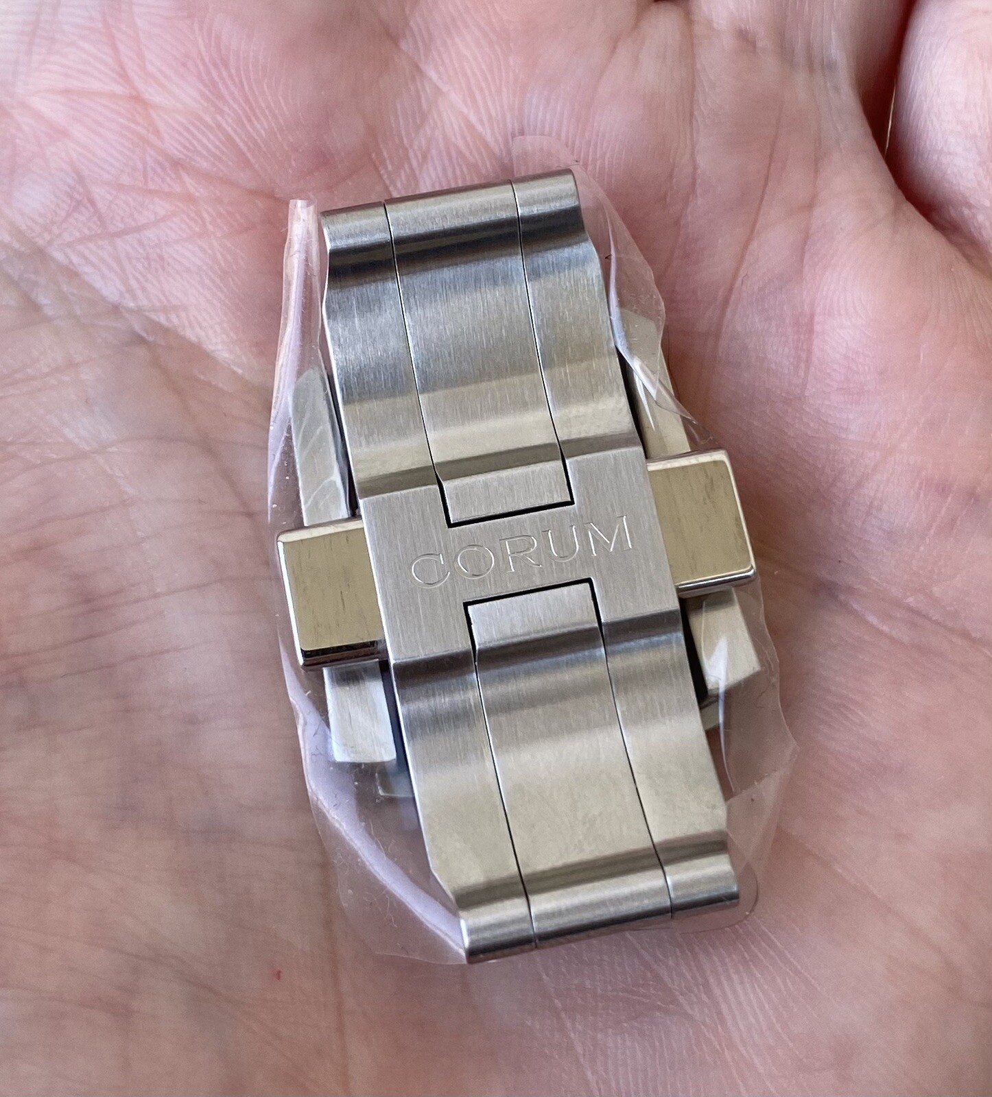 Authentic New Corum Admiral Cup 18mm Stainless Steel Deployment Buckle OEM