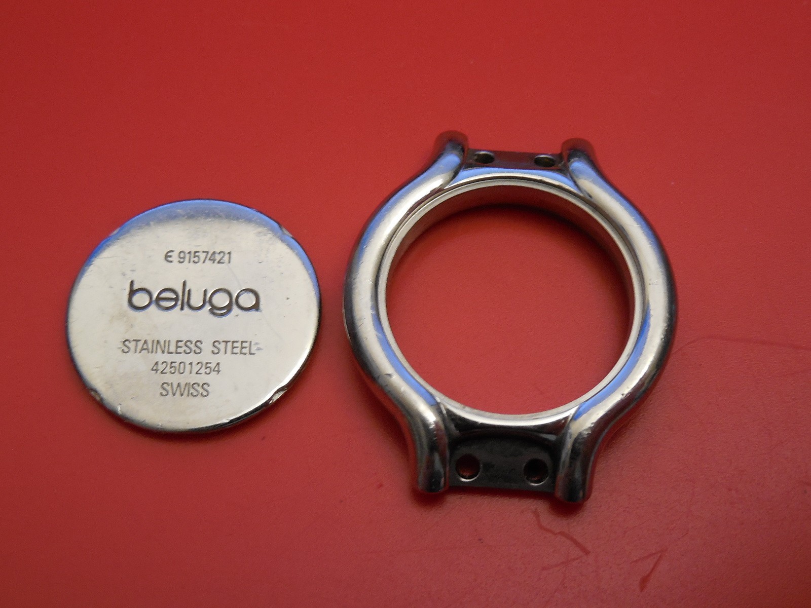 100% EBEL 27MM BELUGA CASE AND CASEBACK CASE BACK PARTS