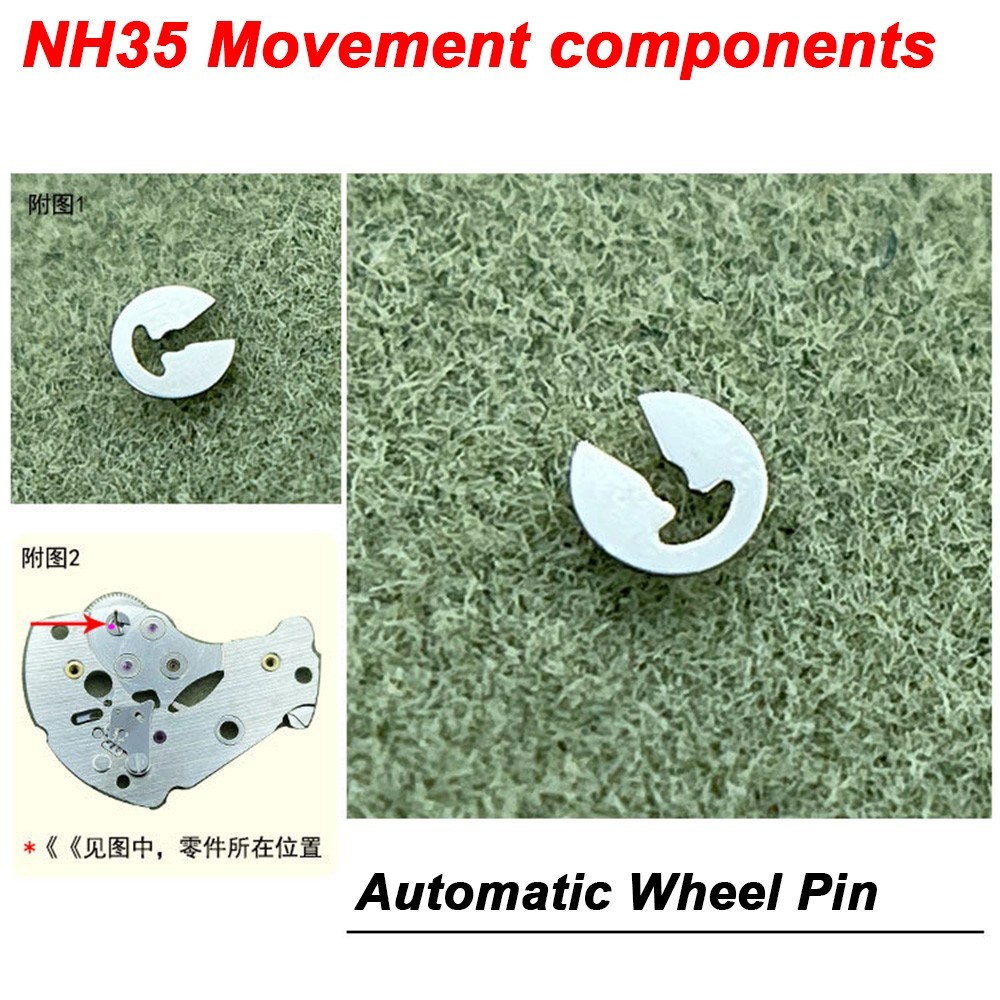 NH35/36 movement parts-Balance Cock-Center Wheel -Balance Wheel-Mainspring