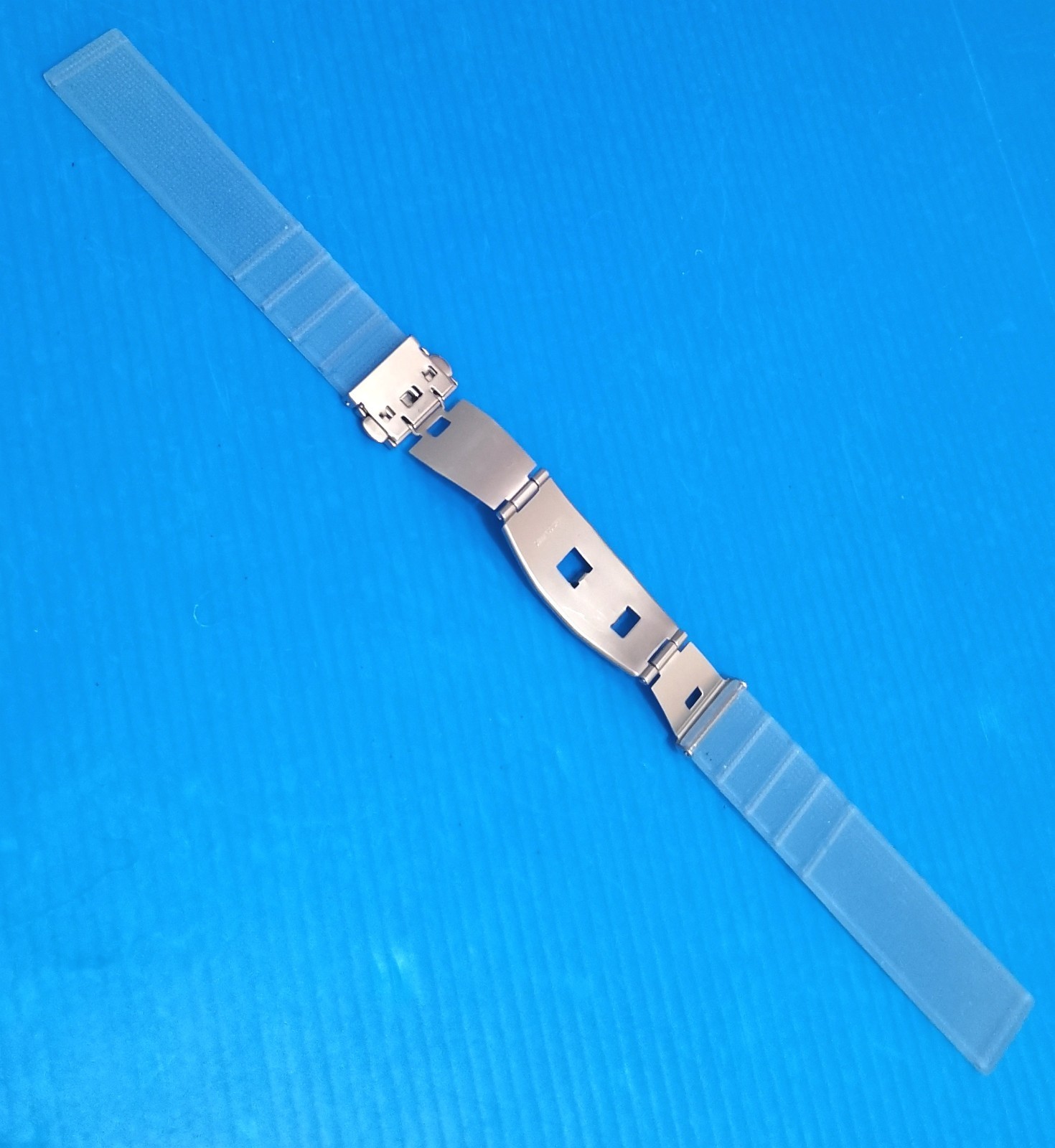 generic high quality clear silicone strap fold over or folded, 16mm