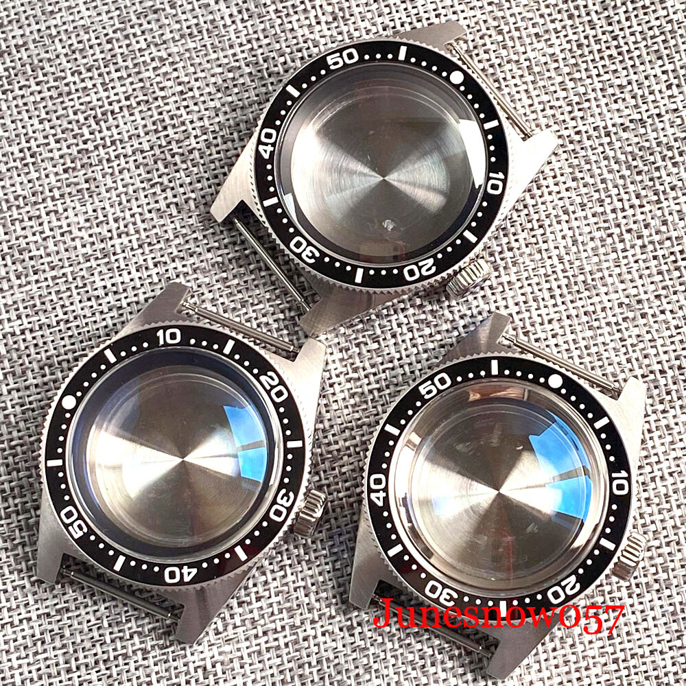 62MAS Watch Case fit NH35A NH36A PT5000 ST2130 ETA2824 AR Sapphire Chapter Ring