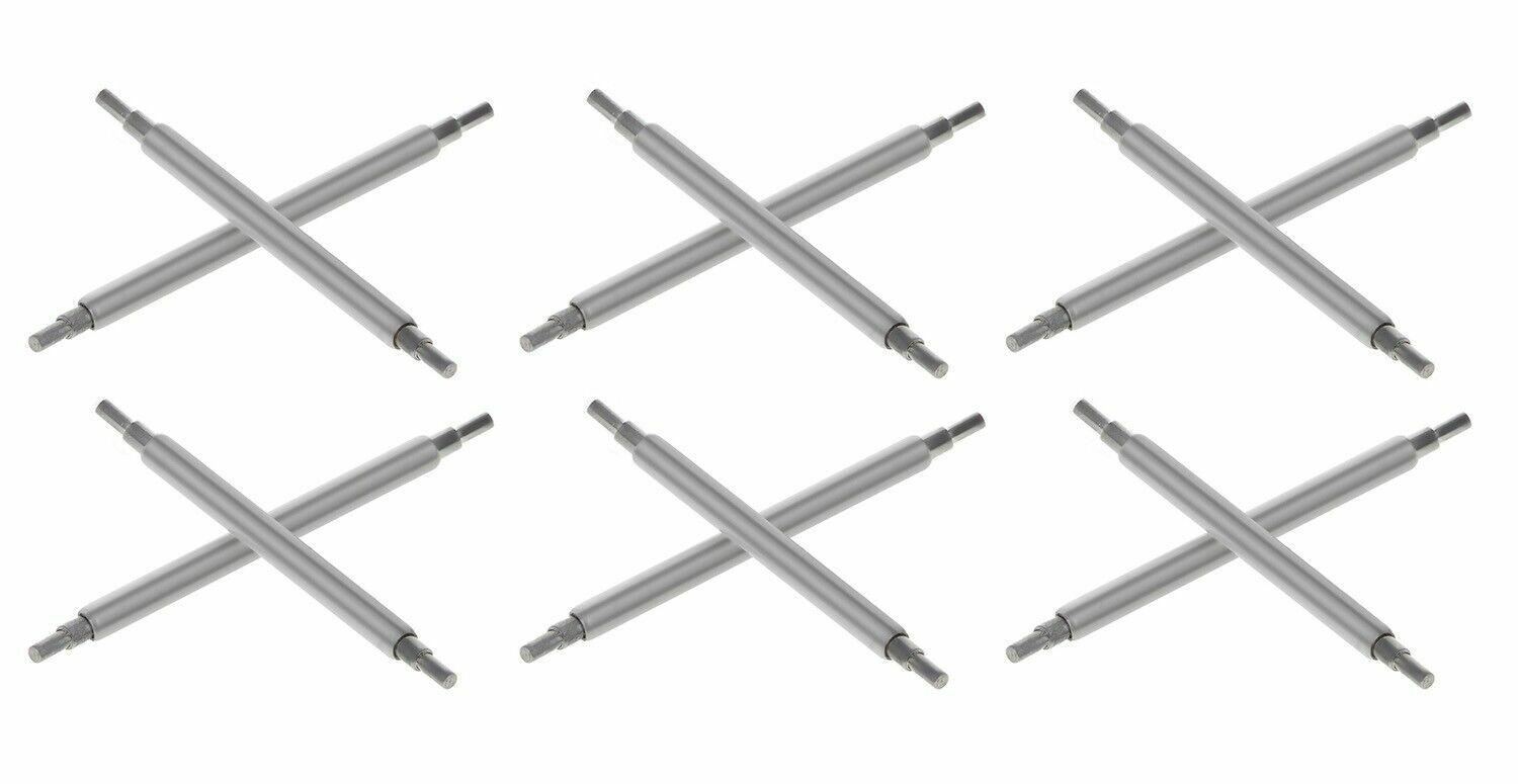 12 19mm Silver Replacement Spring Bars For Rolex Old Date Watch Band
