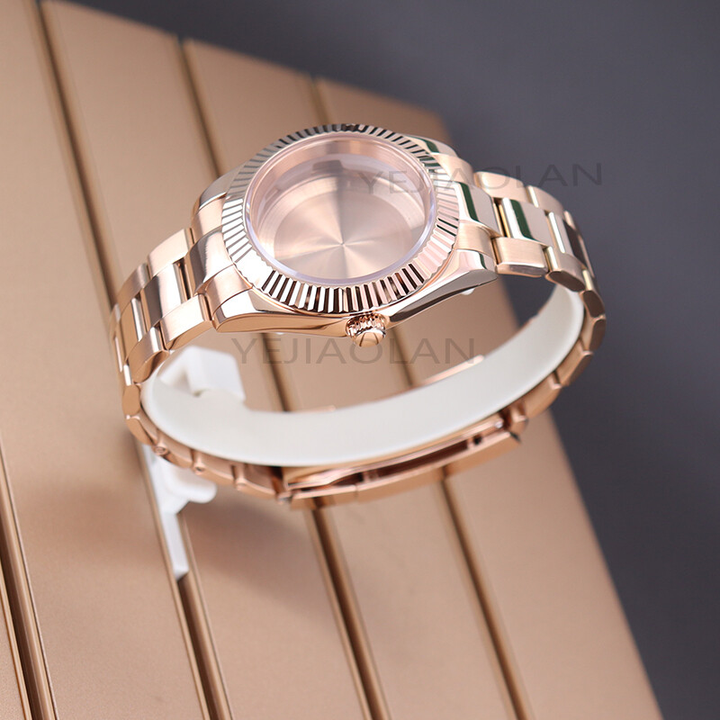 36mm/39mm Watch Cases Oysters strap Sapphire Glass For Seiko nh35 nh36 Movement