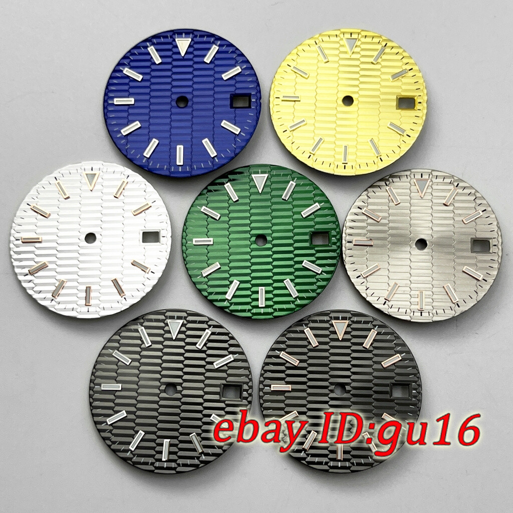 28.5mm Date Window Sterile Dial luminous fit NH35 Automatic movement Accessories