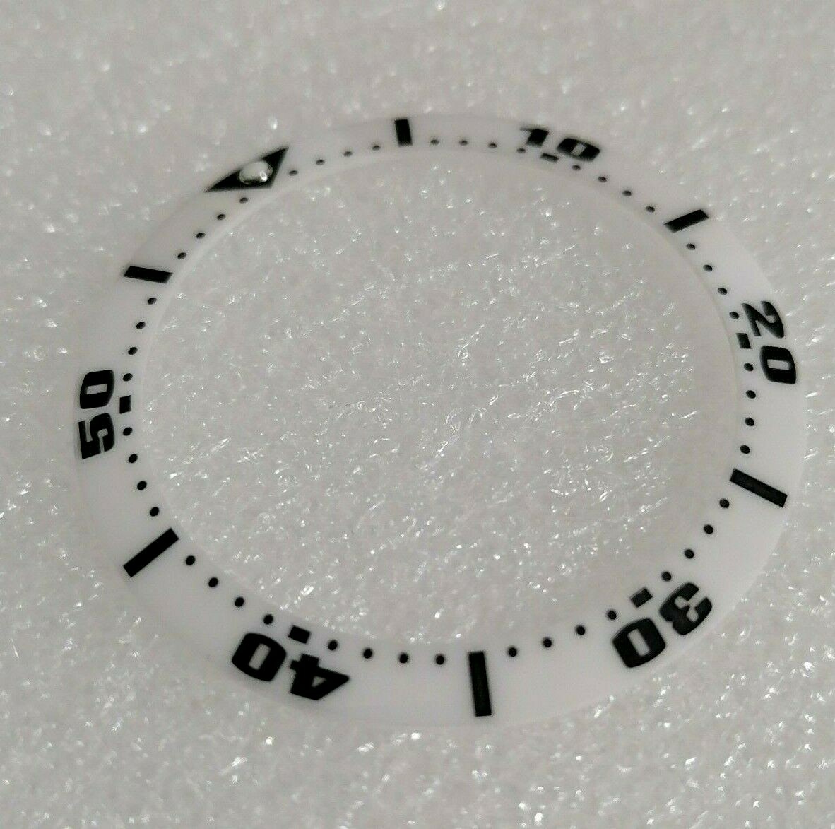 ⚪ 38mm WHITE SUMO STYLE BEZEL INSERT FOR SEIKO SKX007 VINTAGE 7002 MODS (SLOPED)